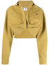 camisa cargo corta con giro en el frente
